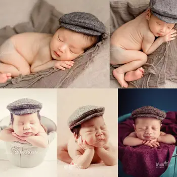 Baby Novorojenčka Dosegla Vrhunec Srčkan Newborn Baby Boy Kapa Kapa Fotografija Rekviziti Obleko Bombaž Klobuk Dodatki