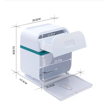 BAISPO Udarec Brezplačno Nepremočljiva Tkiva Polje Ustvarjalne Dvojno Plast Škatla za Shranjevanje Prenosni Toaletni Papir Držalo Kopalnica Pribor Kompleti