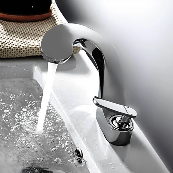 BAKALA sodobne umivalnik design Kopalnica pipo mešalnik slap Vroče in Hladne Vode, pipe za umivalnike kopalnico F8151-1