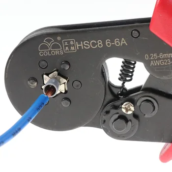 BARVE robljenjem orodje kabel crimp klešče hsc8 6-6 posnetek žica striptizeta rezalnik plier set Električni priključek crimper mini Orodja
