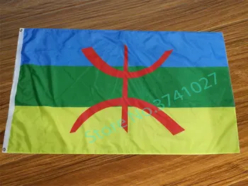 Berber zastavo 90X150CM po meri storitev Zastav hobi darilo Prostem Zastava Banner
