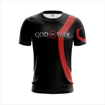 BIANYILONG 2020 Nove Priložnostne Poletje Kratek Rokav Vrhovi&Tees Kratos Bog Vojne (Črna) Unisex 3D T-shirt