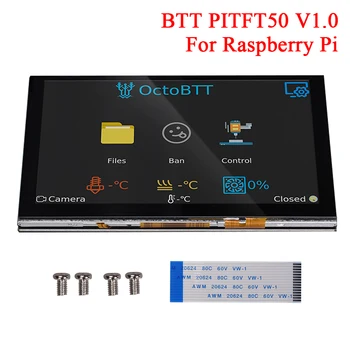 BIGTREETECH BTT PITFT50 V1.0, Zaslon na Dotik, 5 Palčni LCD-Zaslon Octoprint OctoPTT DSI Za Raspberry Pi 4/3 3B+/2B 3D Tiskalnik Deli