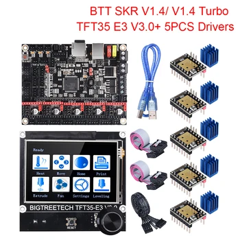BIGTREETECH BTT SKR V1.4 SKR V1.4 Turbo 32Bit Odbor TFT35 E3 V3.0 Dotik Zaslon Nadgraditi SKR V1.3 TMC2208 TMC2209 3D Tiskalnik Deli