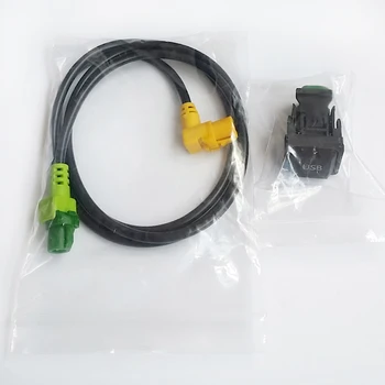 Biurlink Avto Avdio USB Stikalo Gumb Kabel Adapter za Skoda Octavia z RCD510