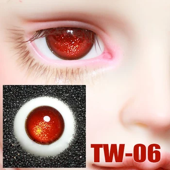 BJD oči lutka zrkel brez učencev, rdeče barve 14 mm 16 mm oči TW-06 za 1/6 1/4 1/3 BJD SD Stric lutka pribor lutka oči