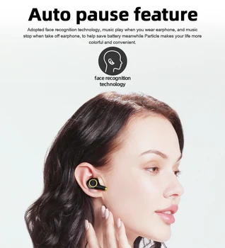 Bluedio Delcev Bluetooth Slušalke TWS Brezžični Čepkov Nepremočljiva V Uho S Polnjenjem Primeru Za Šport, Igra Teče