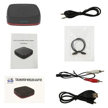 Bluetooth 5.0 Oddajnik Brezžični Audio Sprejemnik Aptx HD Sprejemnik Adapter CSR8675 z Digitalnim Optičnim Toslink/SPDIF/AUX