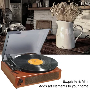 Bluetooth zvočnik retro phonograph gramofonskih vinil zapis player Classic gramofon predvajanje vgrajeni Stereo Zvočnik 33/45/78RPM