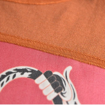 Bluzo Ženske, Priložnostne Slog, Tiskane Svile Mozaik Tkanine Preprosta O Neck Knitted Dolge Rokave Robom Top Nova Moda