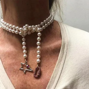 Boho biser dolgo ogrlico različnih nošenje Cirkon kristalno spirala ogrlico, obesek za ženske do leta 2020 najnovejše design visoko Ročno izdelan nakit