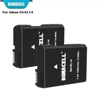 Bonacell 7,2 V 1500mAh Baterij za ponovno Polnjenje za Nikon D3100 D3200 D3300 D5100 D5200 D5300 P7000 P7100 P7700 P7800 L50