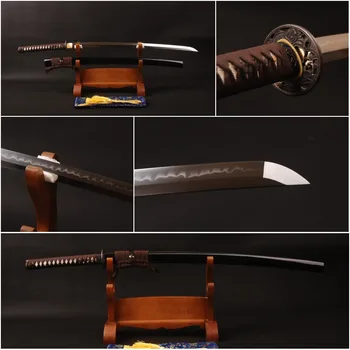 Brandon Meči Ročno Polno Tang Ostre Katana 1095 Ogljikovega Jekla Gline Kaljeno Japonski Samuraji Meč Vintage Doma Dekor
