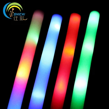 Brezplačna Dostava 5pcs / LED Goba palico Svetlobe Multi Barve Držijo Sijaj Pene Palico za poročno dekoracijo Stranka Rekviziti tlivni palica
