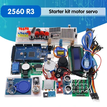 Brezplačna dostava mega 2560 r3 starter kit motorja servo RFID Ultrazvočno Segajo rele LCD za arduino