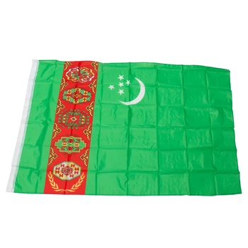 Brezplačna dostava xvggdg Novo 90x150cm Velike Turkmenistan Zastavo Poliester the Turkmenistan Nacionalni Banner Doma Dekor