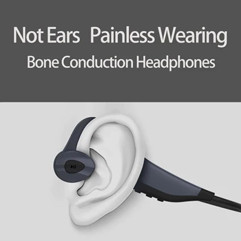 Brezžične Slušalke Športne Slušalke Kostne Prevodnosti Slušalke bluetooth 5.0 Nepremočljiva Čepkov DOSII K7 z mikrofonom