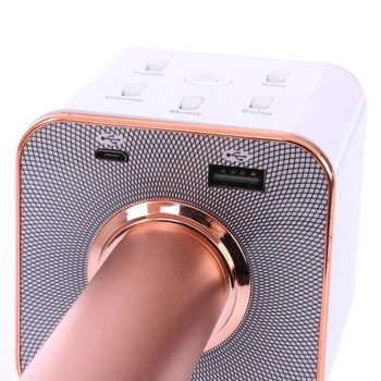 Brezžični Mikrofon Karaoke Bluetooth Zvočnik Skladbo Prostorski Zvok, Glas V7 D08A