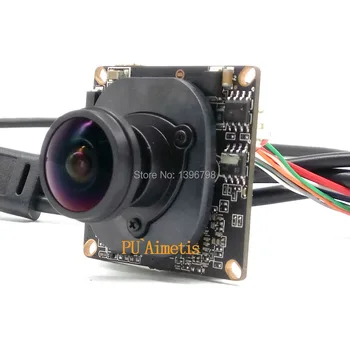 CCTV IP Kamera Modul H. 264/H. 265 IMX307 2MP 1080P 360 stopinjsko Wide Angle Fisheye Panoramske Kamere Ir nadzorna Kamera