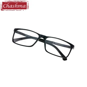 Chashma blagovne Znamke Oči Očala Okvirji za Moške Velika Očala Moških Široko Optičnih Očal TR 90 Svetlobe Optičnih Očal Okvir Urad za Delo