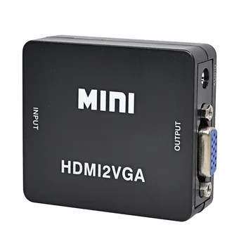 CHIPAL Za HDMI na VGA Pretvornik Box Mini HDMI2VGA kartica z Avdio Moč za PS3 za Xbox 360 STB PC 1080P HDTV Monitor