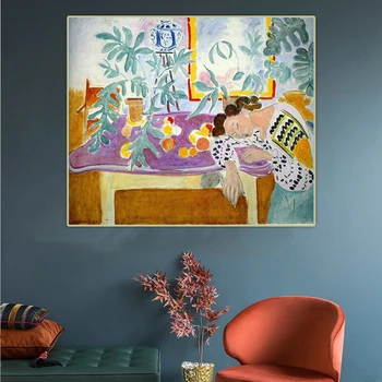 Citon Henri Matisse《tihožitje z spalnik》Platno Umetnosti Oljno sliko Umetnine Plakat Slika Stenski Dekor Ozadje Doma Dekoracijo
