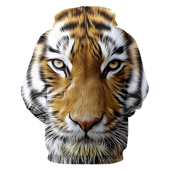 CJLM Moda 3D Vsem Natisnjeno Hoodie Živali Tiger Ženske/moški Zip Hooded Unisex Majica Jakno, ki so Hoody Streatwear Plašč