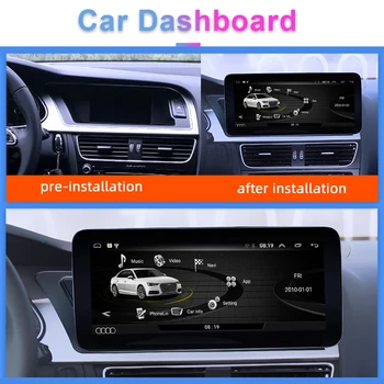 COIKA Android 10 Sistem Avto Zaslon Predvajalnik Za Audi A4 B8 A5 2009-2017 GPS Navi Večpredstavnostna Stereo 2+32 G RAM WIFI Google BT IPS