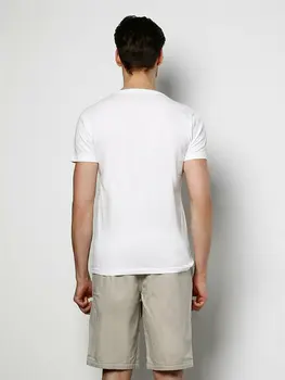 Colins Moških Slim Fit Bela Kratka SleeveTshirtMen je Tshirt Moda Človek Tshirts ,CLTKTMTSH0212440