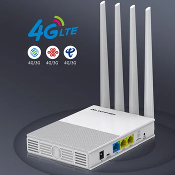 COMFAST E3 4G LTE 2,4 GHz WiFi Usmerjevalnik 4 Antene SIM Kartico WAN LAN Brezžično Pokritost Omrežja Extender NAS Plug