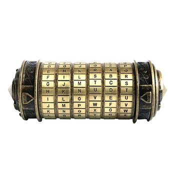 Da Vinci Kodo za Zaklepanje Kovinski Cryptex Ključavnice Retro Poročno darilo Valentinovo Darilo Pismo Geslo Zbornica, Izobraževalne Igrače, Rekviziti
