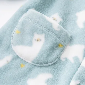 DBZ15599 dave bella jeseni novorojenčka unisex modna risanka žepi jumpsuits dojenčka, malčka oblačila otrok romper 1 kos