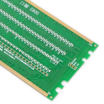 DDR2 in DDR3 2 v 1 osvetljeni Tester s Svetlobo, za Desktop Motherboard