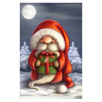 Diamond Slikarstvo Božič DIY Diamond Vezenje Santa Claus Celoten Kvadratni Vaja Risanka Sliko Nosorogovo