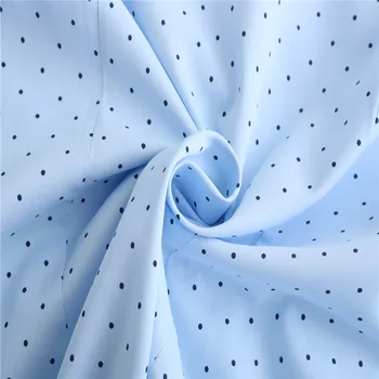 Dioufond 2020 Nove Ženske Dolg Rokav Bela, Modra Polka Dot Bombažno Bluzo Majica Ženska Delovna Oblačila Oblačila Plus Velikost Vrhovi