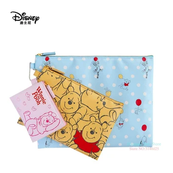 Disney 3pcs / Set Mickey Mouse Večfunkcijsko Ženske Vrečko Denarnice Vrečko za Shranjevanje Baby Nego Vrečko Moda Sklopka Dekle Darilo Vroče Prodaje