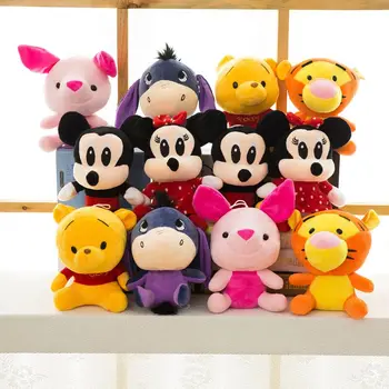 Disney Plišastih Živali Plišastih Mickey Miške Minnie Winnie the Pooh Lutka Lilo in Prašičev 7 Fantje in Dekleta Rojstni dan Darilo Božično Darilo