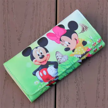 Disney princesa Risanka Denar Posnetke pu Elsa Dolgo Ženske Denarnice dekle Darilo otrok mickey mouse Sklopka imetnik kartice vrečko