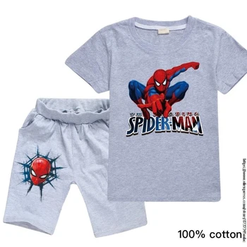 Disney T Shirt oblačila sklop tshirt fantje Otroci T-Shirt SpiderMan Tee Shirt poletje Kratek Rokav Tiskanja Tshirt