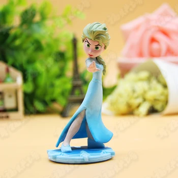 Disney Zamrznjene Številke 3Pcs/Lott 10 cm Princesa Elsa Ana Rapunzel Akcijska Figura, PVC Igrač Zbirateljske Dekoracijo Najboljše Darilo za Rojstni dan