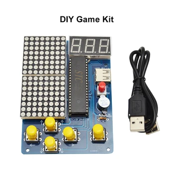 DIY Igra Kit Retro Klasična Elektronska Spajkanje Kit , Tetris/Kača/Letalo/Dirke z ohišjem