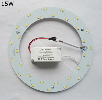 DIY krog 15W 18W LED 24W stropne luči led plošča PCB led navzdol vir svetlobe techo LED 120V 220V 240V 230V