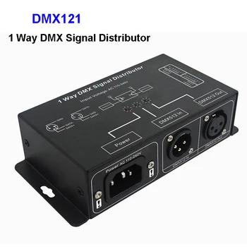 DMX121 DMX512 LED ojačevalnik Splitter;1CH 1 izhodna vrata DMX signal distributer AC100V-240V DMX signal repetitorja