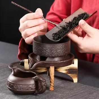 Doma Brusilni Stroj Ustvarjalne Keramični Čajnik Kung Fu Tea Cup Pol-Avtomatski Leni Čajnik
