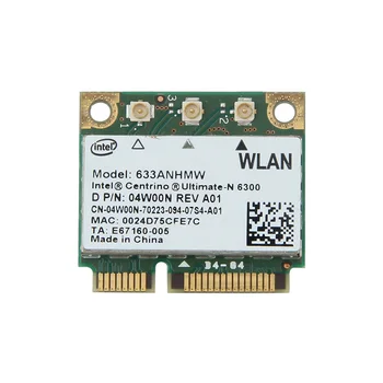Dual band Wireless-N Za Intel 6300 633ANHMW 450Mbps Wifi kartice Mini PCI-E Brezžična Kartica 802.11 a/g/n, 2.4 G/5 G