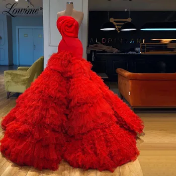 Dubaj Design Rdeči Preprogi Runaway Stranke Obleke 2020 Long-Line Slaven Obleke, Večerne Obleke Savdska Arabija Meri Prom Oblačenja