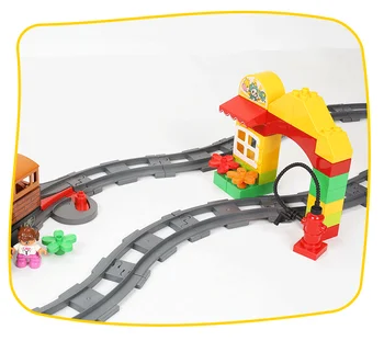 Duploed Opeke Železniške proge Pribor gradniki Železniške Mesto Deli Igrače za Otroke, Otroci Izobraževalne Darilo
