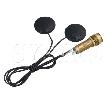 Dvojni Senzor Mandolin Piezo Obrnite Mikrofon Mikrofon Zlati 6,35 MM Jack