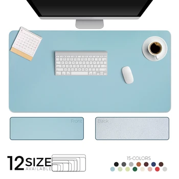 Dvojno strani Prenosni Velike Mouse Pad Igralec Vodotesno PU Usnja, Semiša Desk Mat Računalnik Mousepad Tipkovnico Tabela Kritje za Dota