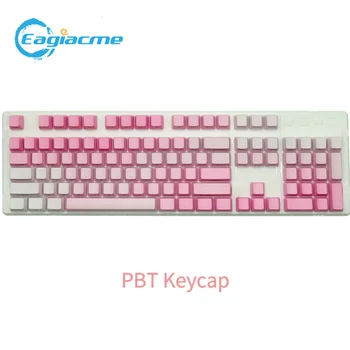Eagiacme 104pcs PBT Dip Barvanje Keycaps Za MX Stikala Mehanska Igralna Tipkovnica, OEM Višina Gradient Barve Keycaps